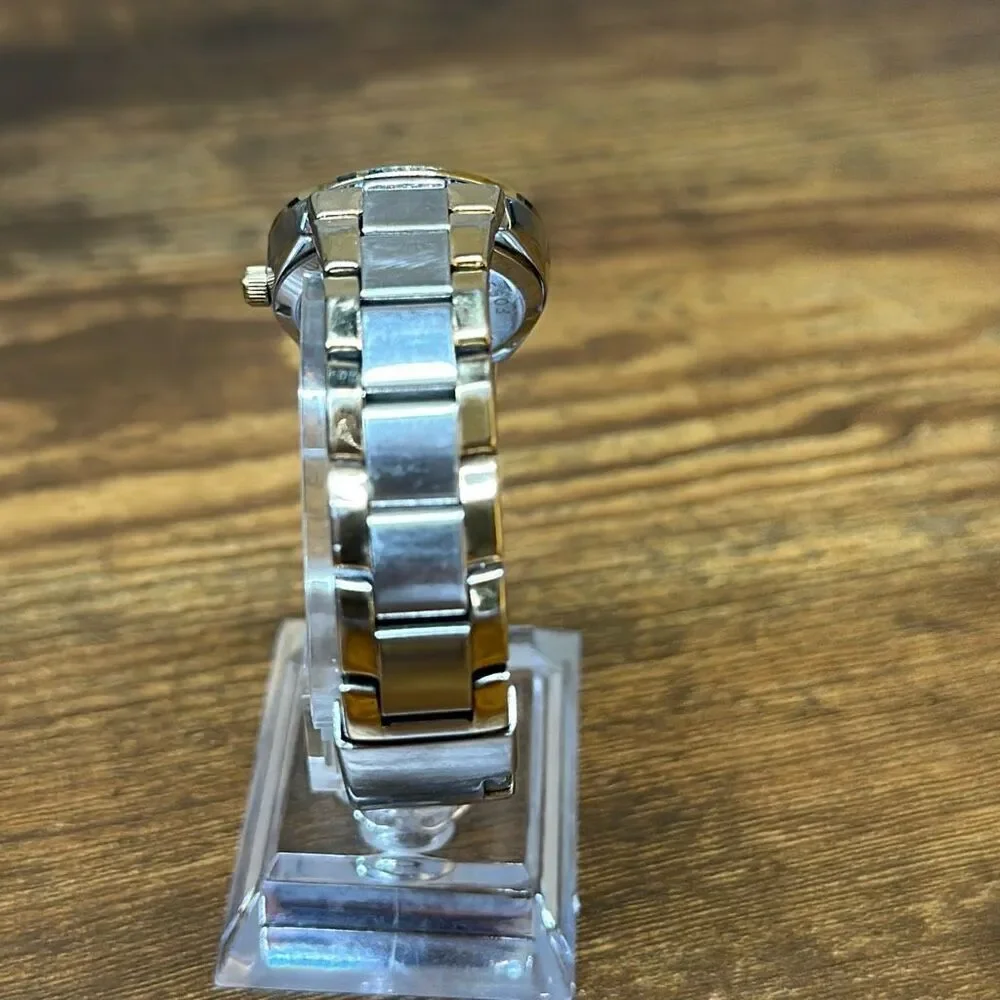 Fossil Colleague AM 4183 Women's Two-Tone Stainless Steel Analog Dial Watch‎
